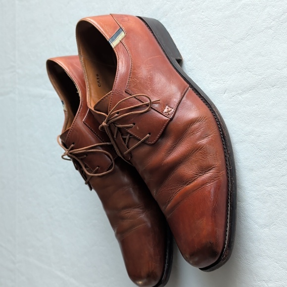 JOHN FLUEVOG Brown Leather Oxford Derby Lace Up Shoes Men's Size 11.5